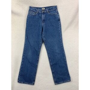 L.L. Bean Women’s Jeans‎ Size 10 Blue High Rise Classic Fit Straight Leg Casual